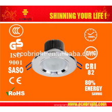 Garantia de alta potência 3W COB LED downlight